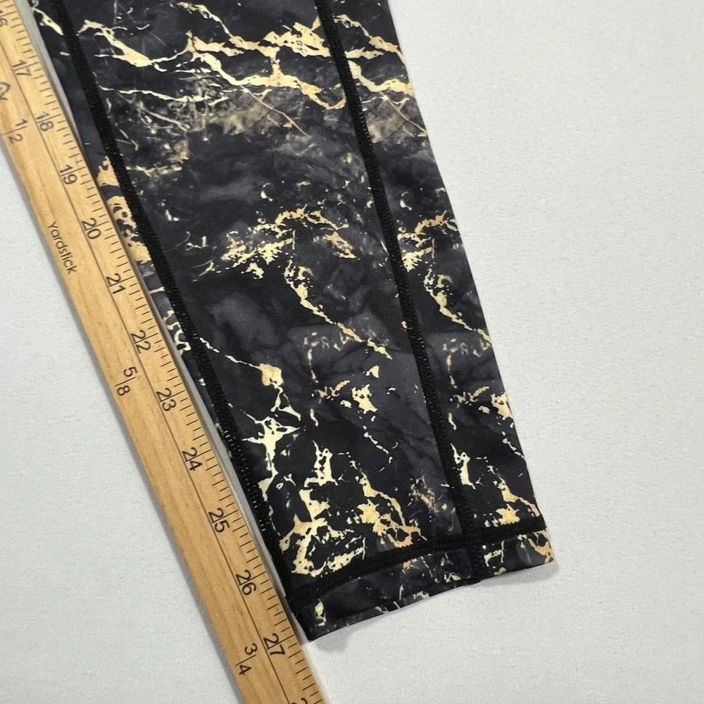 Constantly Varied Gear Leggings‎ Gold Marble Squat Proof Gym Training Women's XL